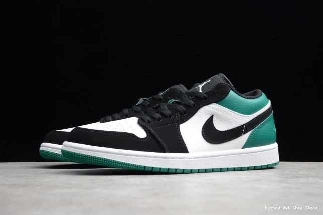 Kicked Out Shoe Store Mystic 553558-113 Green Low 1 White Air Jordan Black 0727